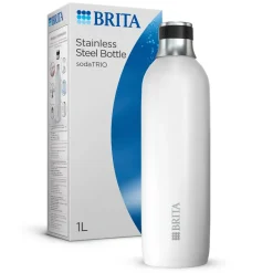 BRITA SodaTRIO RVS Grote Fles Wit Single Unit Clearance