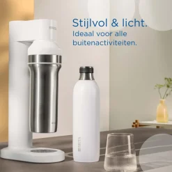 BRITA SodaTRIO RVS Kleine Fles Wit Single Unit