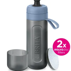 BRITA Waterfilterfles Active 0.6L Donkerblauw inclusief 2 MicroDisc Single Unit Hot