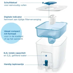 BRITA Waterfilterkan Flow Cool 8.2L Blauw incl. 1 MAXTRA PRO ALL-IN-1 Waterfilterpatroon Online
