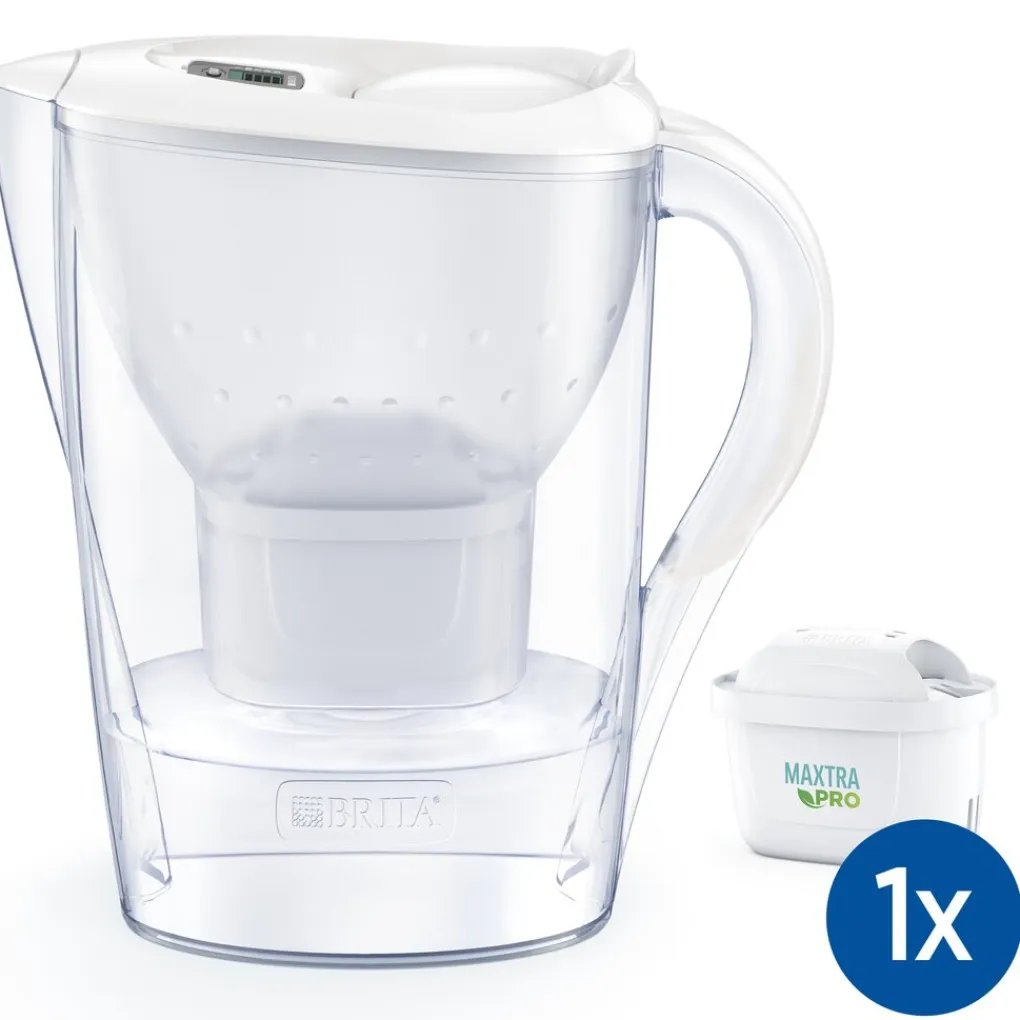 BRITA Waterfilterkan Marella Cool 2.4L Wit incl. 1 MAXTRA PRO ALL-IN-1 Waterfilterpatronen Discount