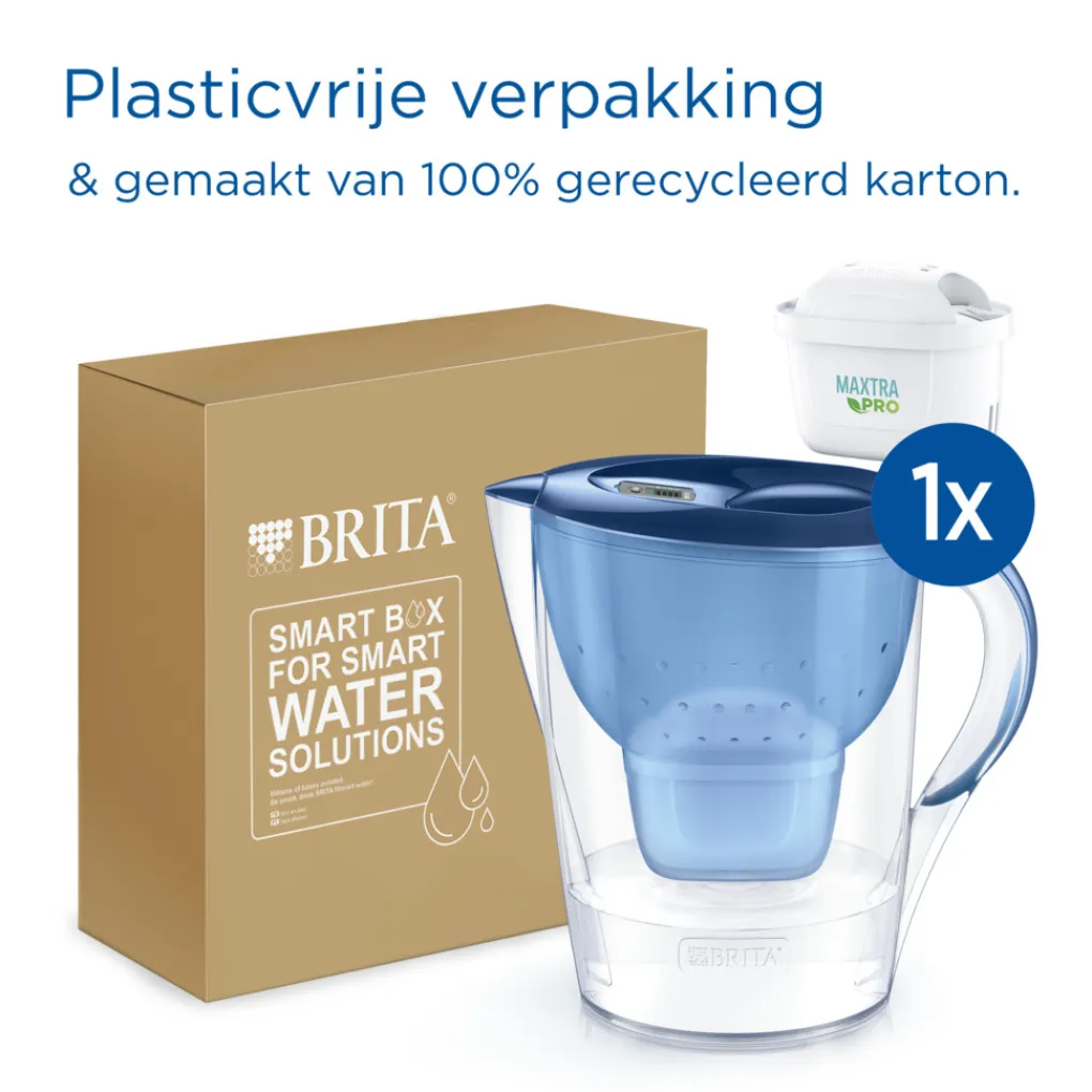 BRITA Waterfilterkan Marella XL 3.5L Blauw incl. 1 MAXTRA PRO Waterfilterpatroon Outlet
