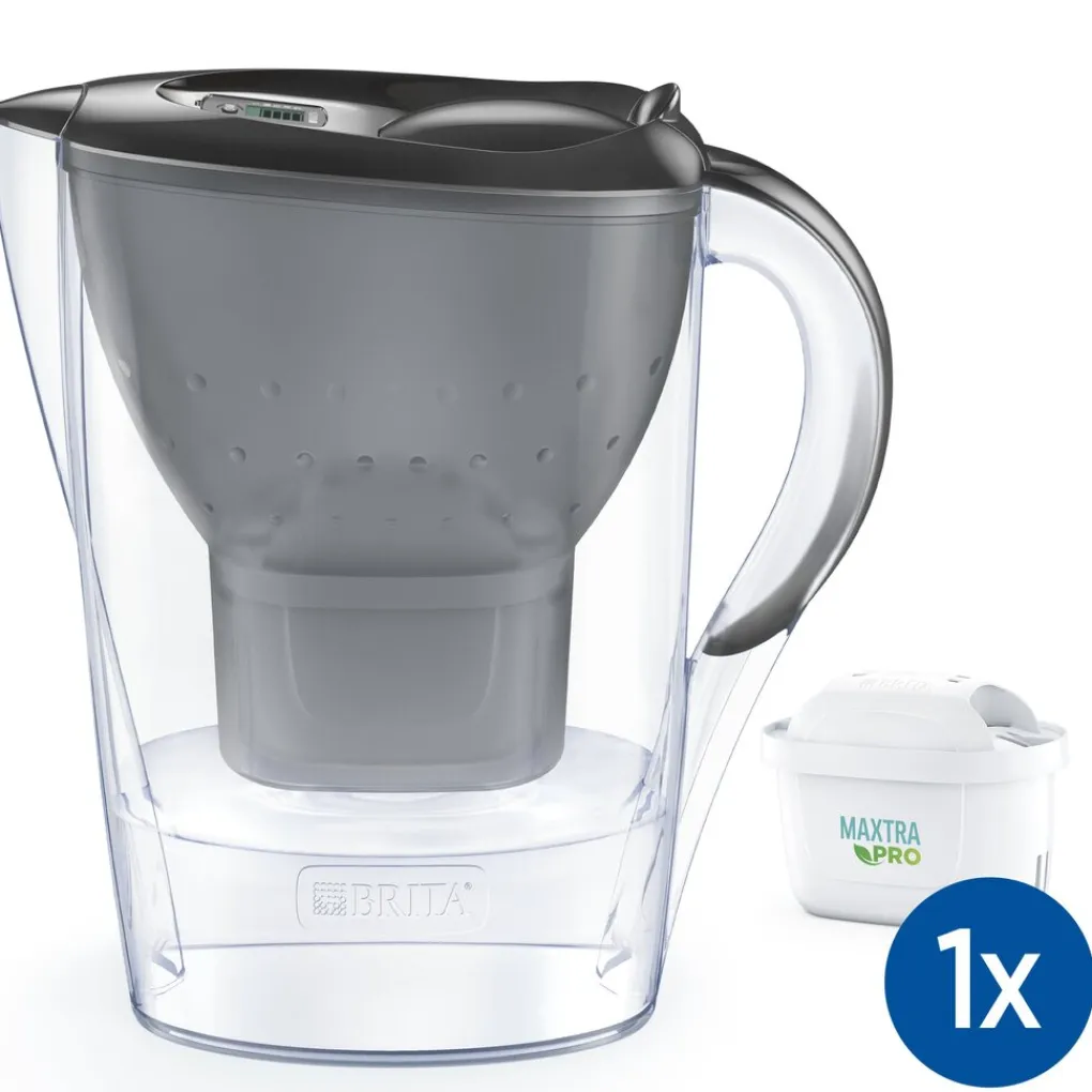 BRITA Waterfilterkan Marella Cool 2.4L Grijs incl.1 MAXTRA PRO ALL-IN-1 Waterfilterpatroon Discount