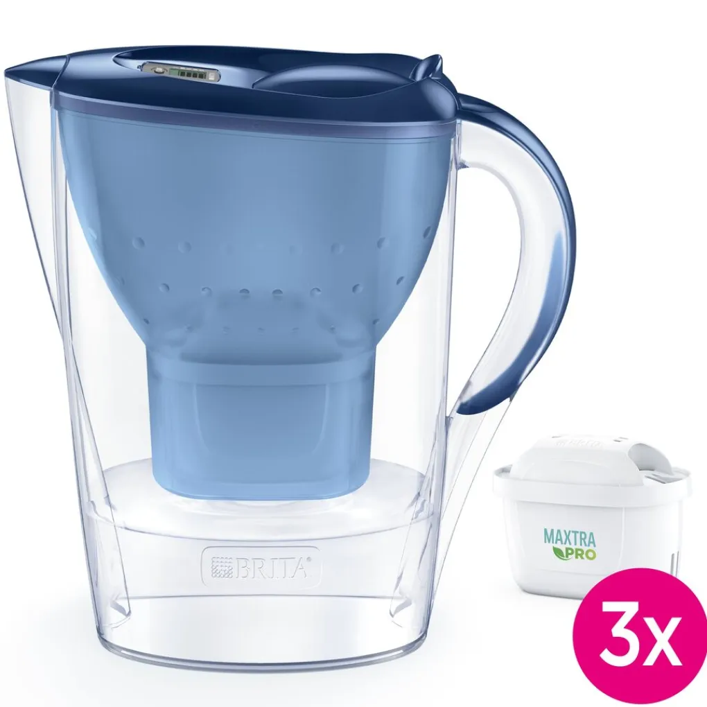 BRITA Waterfilterkan Marella Cool 2.4L Blauw incl, 3 MAXTRA PRO waterfilterpatroon Sale