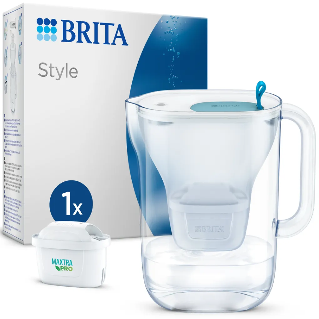 BRITA Waterfilterkan Style Cool 2.4L Blauw inclusief 1 MAXTRA PRO waterfilterpatroon Discount
