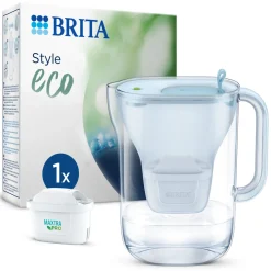 BRITA Waterfilterkan Style eco Cool 2.4L Blauw incl,1 MAXTRA PRO waterfilterpatroon Outlet