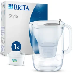 BRITA Waterfilterkan Style Cool 2.4L Grijs inclusief 1 MAXTRA PRO waterfilterpatroon Hot