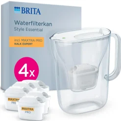 BRITA waterfilterkan Style Essential Wit (2,4L) incl. 4x MAXTRA PRO KALK EXPERT Hot