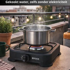 Brock Electronics draagbaar 1 pits gasfornuis camping kookstel Outlet
