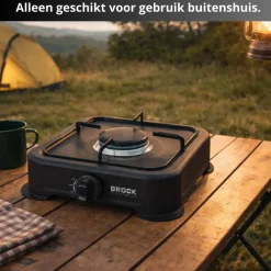 Brock Electronics draagbaar 1 pits gasfornuis camping kookstel Outlet