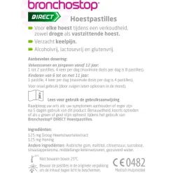 Bronchostop Direct Hoestpastilles met Honing New