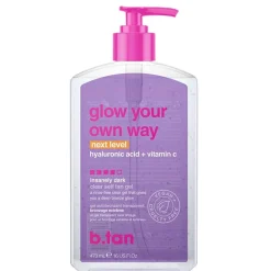 B.TAN Glow Your Own Way Next Level Self Tan Gel New