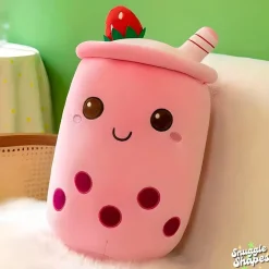 Overig Bubble Tea Pink Snuggle Shape Knuffel Online