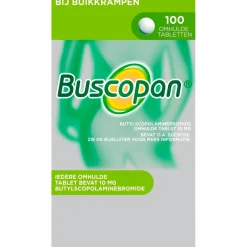 Buscopan Bij Buikkrampen 10mg Butylscopolaminebromide Omhulde Tabletten Sale