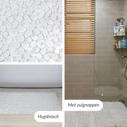 Buxibo Antislip Douchemat Badmat met Zuignappen voor Bad Douche Badkamer Best