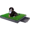Buxibo Hondentoilet Kunstgras met Bak Indoor Dierentoilet Uitneembare Opvangbak Outlet