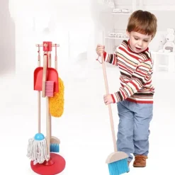 Buxibo Houten Kinder Schoonmaak Set Kids Speelgoed Cleaning Set Houten Gereedschap Online