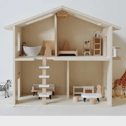 Buxibo Houten Poppenhuis Kinderhuis met Meubels Outlet
