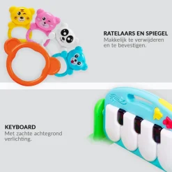 Buxibo 3-in-1 Baby/Peuter Gym Piano Speelmat voor Baby's Hot