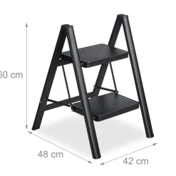 Buxibo Keukentrapje Vouwladder 2 Staps Keukenopstapje Opvouwbare ladderkruk Clearance