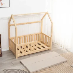 Buxibo Kinderbed met Matras Houten Peuterbed Huisbed