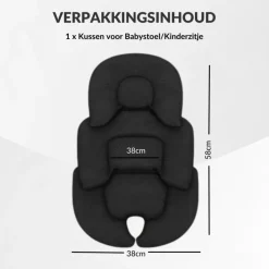 Buxibo Kussen voor Babystoel Kinderzitje Autostoel Veiligheidsstoel Stoelverhoger Clearance