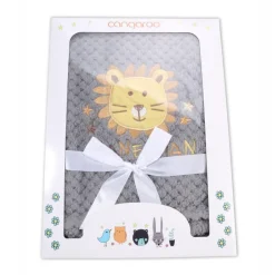 Cangaroo Grijs Freya Leeuw 75 x 105 cm Wiegdeken Discount