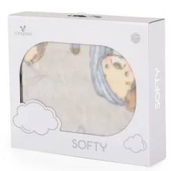 Cangaroo Softy Lovely Day Grey 110 x 140 cm Ledikantdeken Online