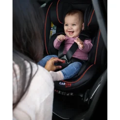Carkids I-Size Autostoeltje Darcy 360° Draaibaar 40-150cm Isofix Zwart/Rood Discount