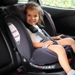 Carkids I-Size Autostoeltje Darcy 360° Draaibaar 40-150cm Isofix Zwart/Rood Discount