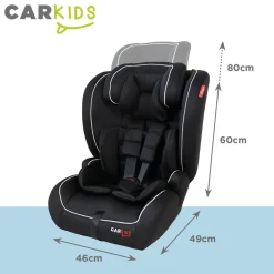 Carkids I-Size Autostoeltje Luca 76-150cm Zwart/Wit Hot