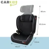 Carkids I-Size Autostoeltje Frankie 100-150cm Zwart/Wit Best