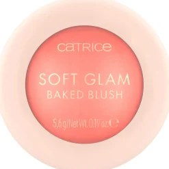 Catrice 030 Cheeky Coral Soft Glam Baked Blush New