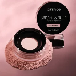 Catrice Bright & Blur 020 Soft Pink Setting Powder New