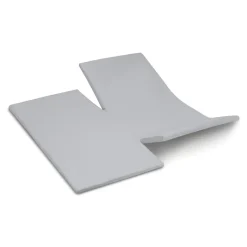 Cinderella Dubbele Splittopper Hoeslaken Katoen Satijn Sunday - light grey 180x210cm New