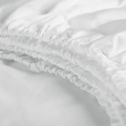 Cinderella Dubbele Splittopper Hoeslaken Jersey Katoen Stretch - white 180x200/210cm