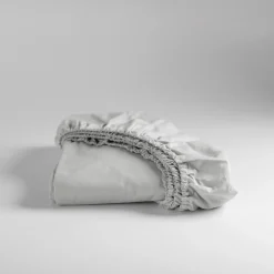 Cinderella Hoeslaken Basic Katoen 30cm Hoekhoogte - light grey 180x210cm New