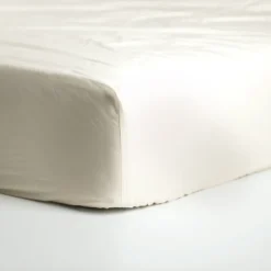 Cinderella Hoeslaken Basic Katoen 30cm Hoekhoogte - ivoor 90x210cm Online