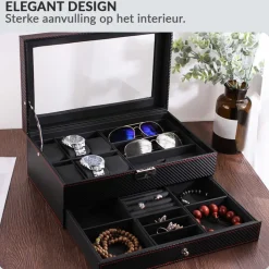Confibel Luxe Horloge Box Sieraden/Brillen Doos Online