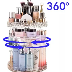 Confibel Make-up Organizer Roteerbaar 360 graden Verstelbare Lades