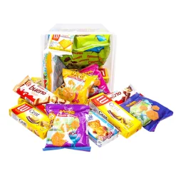 Cookies & snacks maandpakket Jules Destrooper, Lotus, LU, Kinder & Meli New