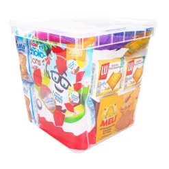 Cookies & snacks maandpakket Jules Destrooper, Lotus, LU, Kinder & Meli New