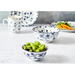 Cosy & Trendy 4 Stuks Flor Azul Kommetjes Porselein Best