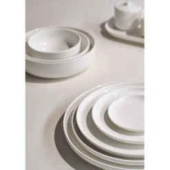 Cosy & Trendy 4 Stuks Moon White Diep Bord Best