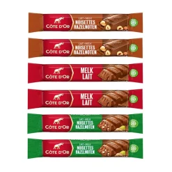 Cote D'Or Côte d'Or deluxe geschenkdoos - mix van 6 chocoladerepen melkchocolade met melkvulling en hazelnoten Online