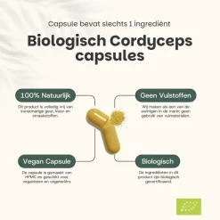 Cupplement Cordyceps Capsules 500 mg Biologisch Best