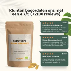 Cupplement Cordyceps Capsules 500 mg Biologisch Best