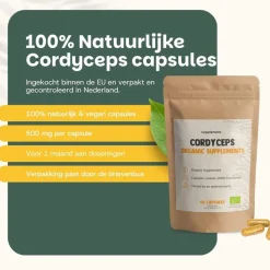 Cupplement Cordyceps Capsules 500 mg Biologisch Best
