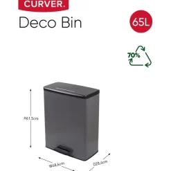 Curver Decobin Prullenbak 65L New