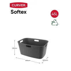 Curver Softex Wasbox met Deksel + Wasmand Hot